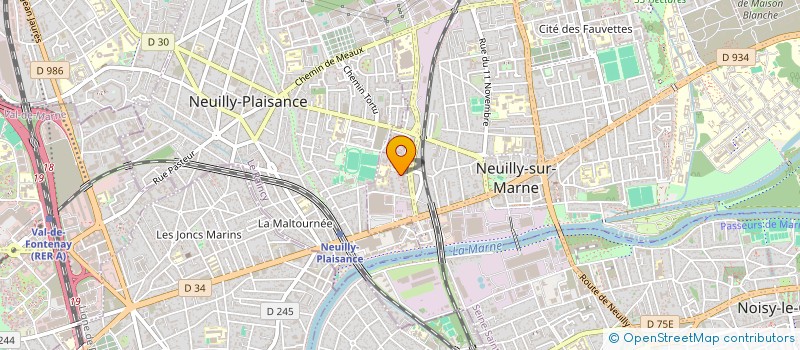 localisation de l'entreprise COPR RESIDENCE LES PRIMEVERES II à NEUILLY-SUR-MARNE