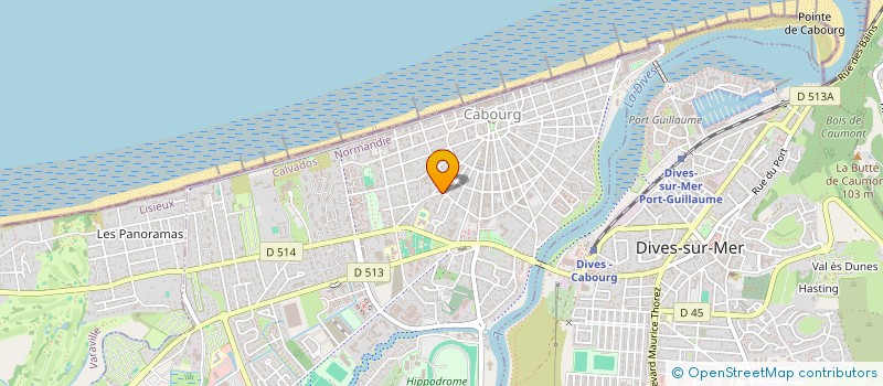 localisation de l'entreprise COPR RESIDENCE VILLA LE FLORE CABOURG  CABOURG