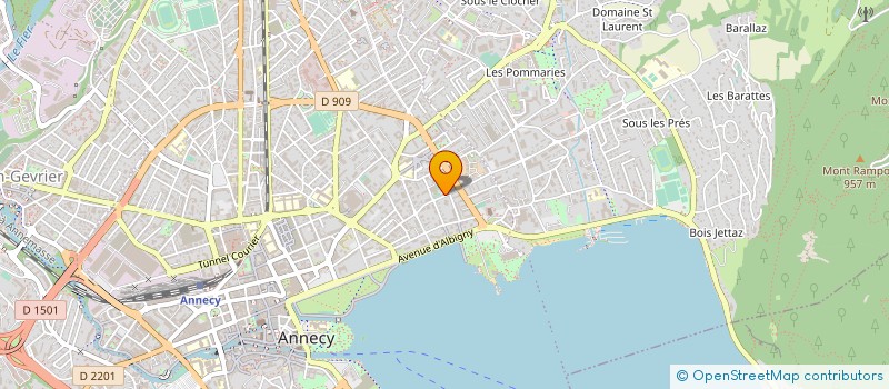 localisation de l'entreprise COPR ROSENAY  ANNECY