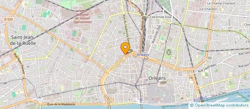 localisation de l'entreprise COPR RUE COMMANDANT ARAGO  ORLEANS