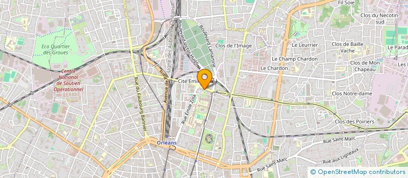 localisation de l'entreprise COPR RUE DE BEL AIR  ORLEANS