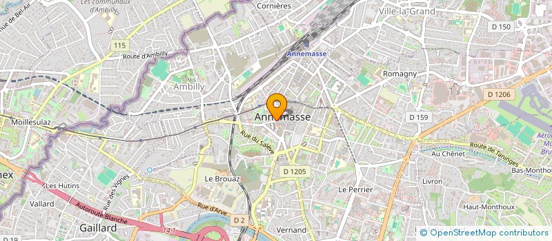 localisation de l'entreprise COPR RUE DE GENEVE  ANNEMASSE