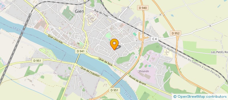 localisation de l'entreprise COPR RUE DE LA LOIRE à GIEN