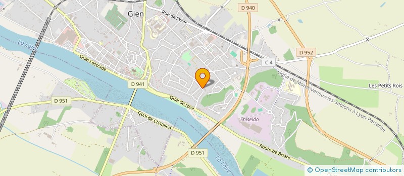 localisation de l'entreprise COPR RUE DE LA LOIRE à GIEN