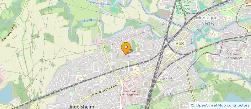 localisation de l'entreprise COPR RUE DES BOIS  LINGOLSHEIM