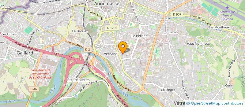 localisation de l'entreprise COPR RUE DES FONTAINES  ANNEMASSE