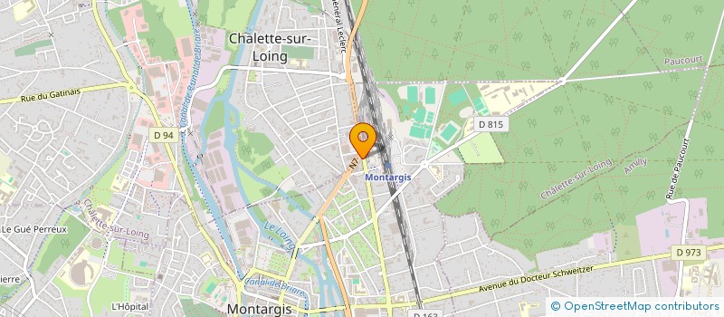 localisation de l'entreprise COPR RUE EMILE MENGIN à MONTARGIS