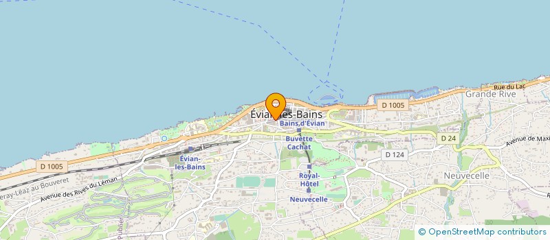 localisation de l'entreprise COPR RUE NATIONALE  EVIAN-LES-BAINS