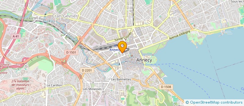 localisation de l'entreprise COPR RUE SAINT FRANCOIS  ANNECY