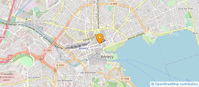 localisation de l'entreprise COPR RUE SOMMEILLER  ANNECY