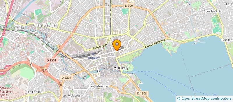 localisation de l'entreprise COPR RUE SOMMEILLER  ANNECY