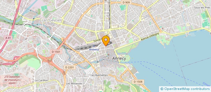 localisation de l'entreprise COPR RUE SOMMEILLER  ANNECY