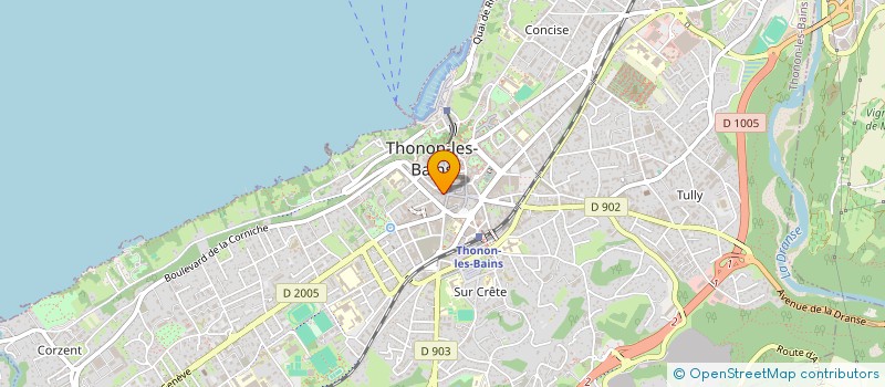 localisation de l'entreprise COPR RUE VALLON à THONON-LES-BAINS