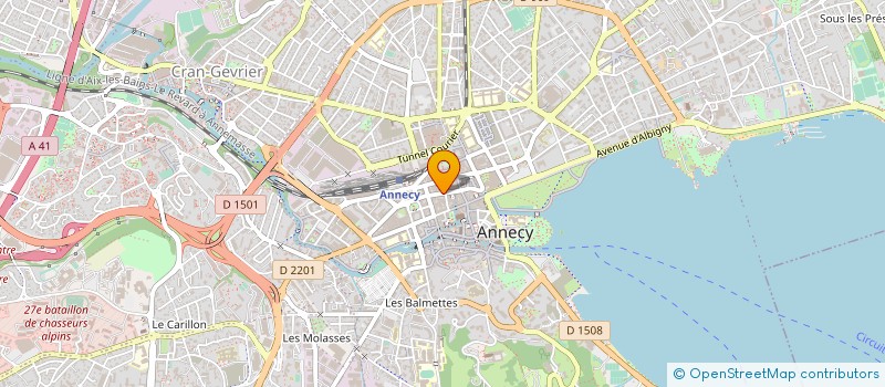 localisation de l'entreprise COPR RUE VAUGELAS  ANNECY