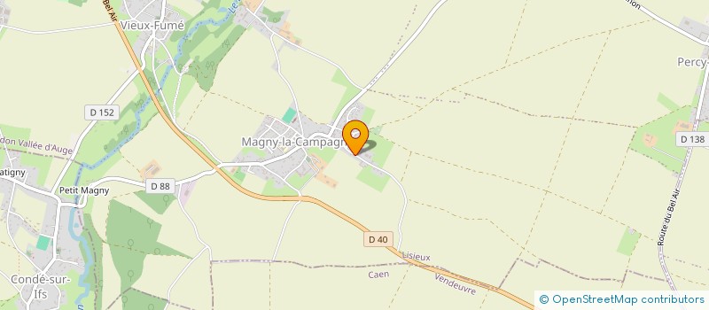 localisation de l'entreprise COPR SALOME  MEZIDON VALLEE D'AUGE