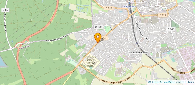 localisation de l'entreprise COPR SCI LE STRASBOURG  HAGUENAU