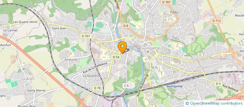 localisation de l'entreprise COPR SCIGG IM B  GUINGAMP