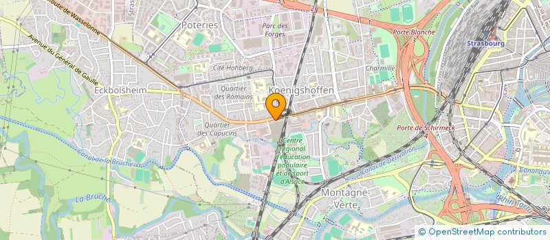 localisation de l'entreprise COPR SDC 105 ROUTE DES ROMAINS  STRASBOURG