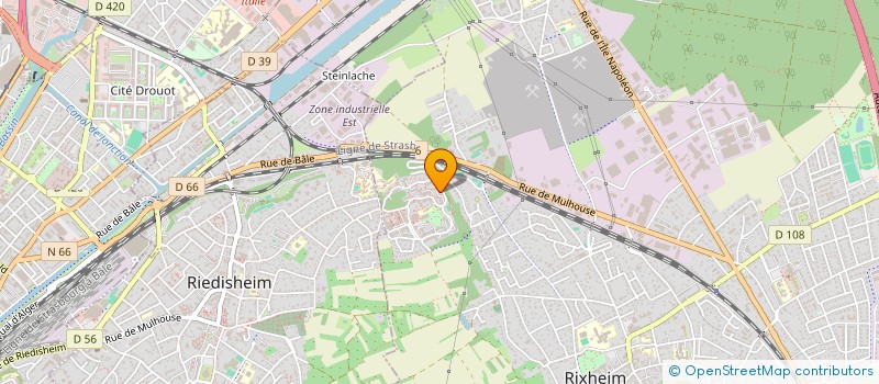 localisation de l'entreprise COPR SDC PARC ENTREMONT BAT I F  RIXHEIM