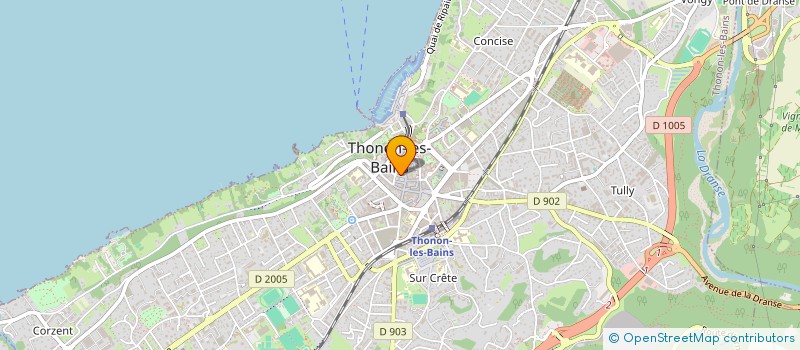 localisation de l'entreprise COPR SQUARE A BRIAND CINQ à THONON-LES-BAINS