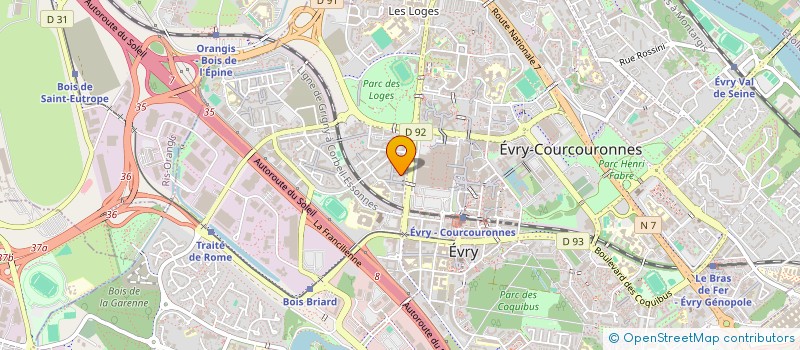 localisation de l'entreprise COPR SULLY 2 ALLEE VISCONTI ANGLE 5 MAIL RENE CLAIR 91080 COURCOURONNES  EVRY-COURCOURONNES