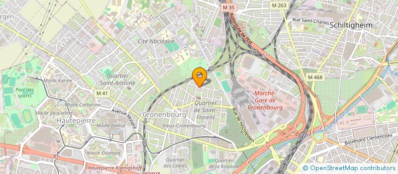 localisation de l'entreprise COPR. TROIS FIGUIERS DU 33 RUE D'OTTROTT à STRASBOURG