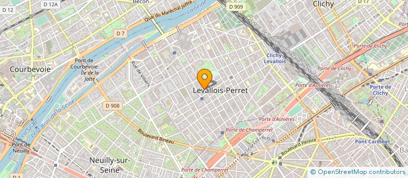 localisation de l'entreprise COPR VILLA CARNOT à LEVALLOIS-PERRET
