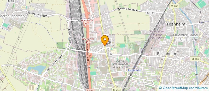 localisation de l'entreprise COPR VILLA MANSART  HNHEIM