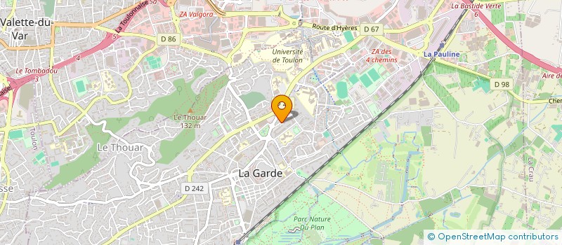 localisation de l'entreprise COPRA SECURITE  LA GARDE