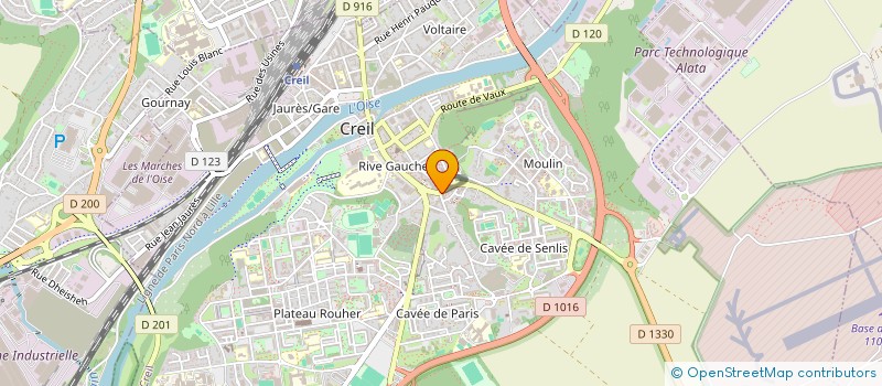 localisation de l'entreprise COPRALINE à CREIL