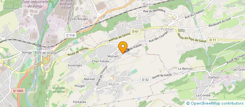 localisation de l'entreprise COPRELEC à MARIN