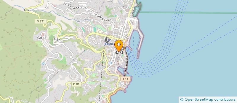 localisation de l'entreprise COPRO 1 BD DE GAULLE à BASTIA