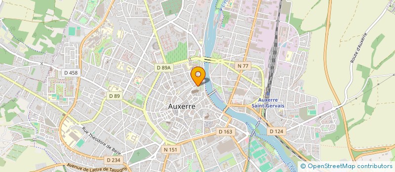 localisation de l'entreprise COPRO 1 RUE COCHOIS AUXERRE à AUXERRE