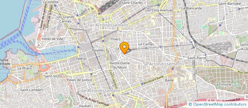 localisation de l'entreprise COPRO 1 RUE FERRARI à MARSEILLE