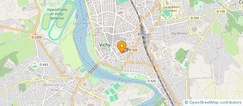 localisation de l'entreprise COPRO 10 RUE ROOVERE  VICHY