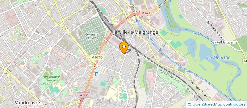 localisation de l'entreprise COPRO 10A 32 RUE GENERAL LECLERC  JARVILLE-LA-MALGRANGE