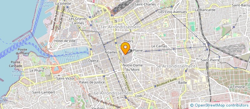 localisation de l'entreprise COPRO 10RUE FORTIA à MARSEILLE 6EME