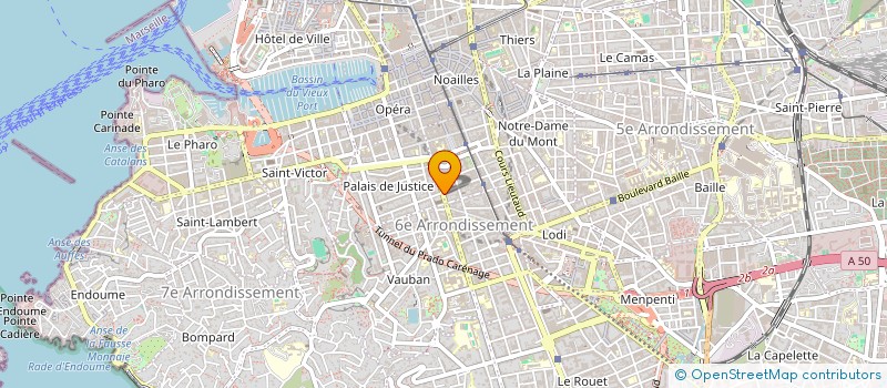 localisation de l'entreprise COPRO 119 PARADIS à MARSEILLE