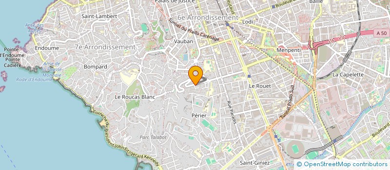 localisation de l'entreprise COPRO 137 BD PERIER à MARSEILLE