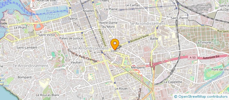 localisation de l'entreprise COPRO 14 RUE FRIEDLAND à MARSEILLE