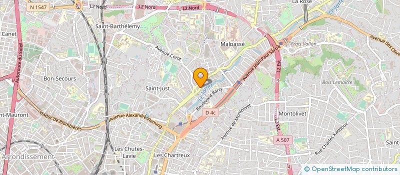 localisation de l'entreprise COPRO 150 AV DAUDET  MARSEILLE