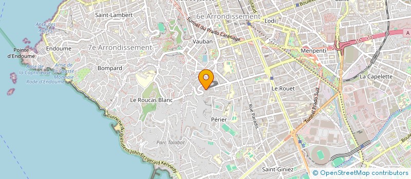 localisation de l'entreprise COPRO 151 BD PERIER à MARSEILLE