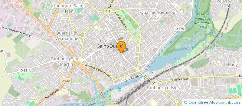 localisation de l'entreprise COPRO 16 RUE D'ISLE à SAINT-QUENTIN