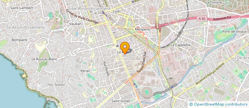 localisation de l'entreprise COPRO 18 RUE LIANDIER à MARSEILLE