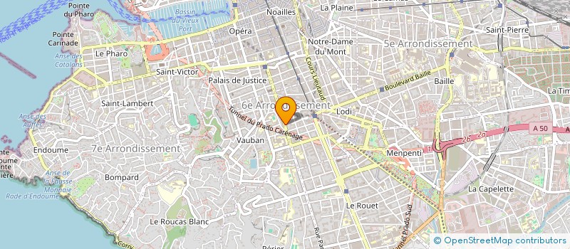 localisation de l'entreprise COPRO 183 PARADIS à MARSEILLE