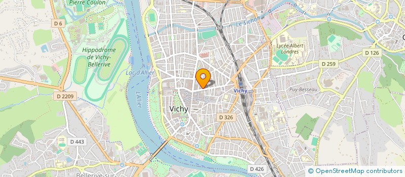 localisation de l'entreprise COPRO 2 RUE DESBREST  VICHY