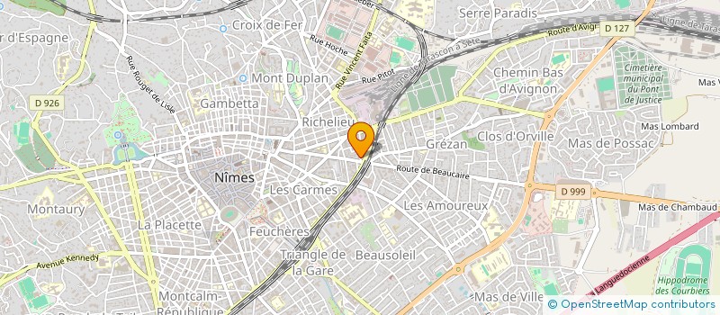 localisation de l'entreprise COPRO 2 RUE ERNEST DAUDET  NIMES