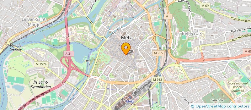 localisation de l'entreprise COPRO 20 22 EN CHAPLERUE  METZ