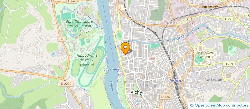 localisation de l'entreprise COPRO 20 R PYRENEES  VICHY