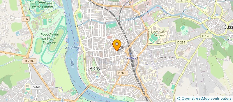 localisation de l'entreprise COPRO 20 RUE PASTEUR  VICHY